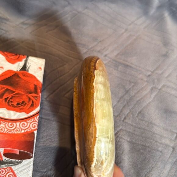 Gorgeous Natural Stone Ashtray or Trinket Box Heavy BRAND NEW Great Gift - Picture 5 of 12